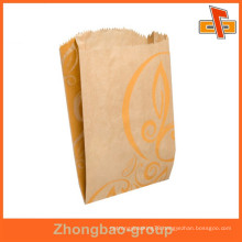 Guangzhou factory laminated material aseptic custom fast food paper bag with printing